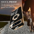 thumbnail image 6 of for Google Pixel 8 Pro Case with Ring Holder Magnetic Aesthetic Google Pixel 8 Pro Phone Case Silicone Soft TPU Thin White Cover 360° Rotatable Metal Kickstand (Black), 6 of 14