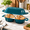Emerald, variant on Cream White Enameled Cast Iron Double Round Bread Loaf Pot With Lid