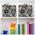 thumbnail image 6 of Yayeee 2 Pack Canvas Storage Basket with Handles for Shelves Fabric Bins Closet Organizer, Retro Floral Pattern, 6 of 8