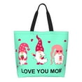 thumbnail image 3 of Fuzoiu Love You Mom Print Tote Bags for Women,Shoulder Bag, Gym Tote,Top Handle Ladies Shoulder Bags for Work Beach Travel and Shopping Grocery, 3 of 9