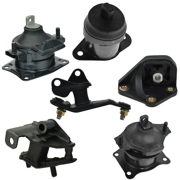 TRQ Motor Engine & Transmission Tranny Mount Set of 6 Kit for Honda Accord MTA32784
