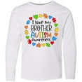thumbnail image 3 of Inktastic I Love my Brother Autism Awareness Long Sleeve Youth T-Shirt, 3 of 5