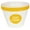 Yellow, variant on Hutzler Popcorn Bowl, Durable Plastic Individual-Sized Popcorn Serving Bowl, 2 Cup Capacity, Red