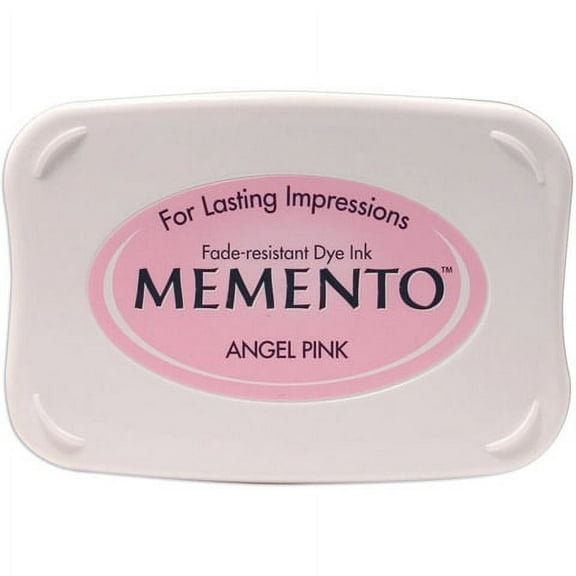 Tsukineko Memento Water-Based Ink Pad for Stamping - Angel Pink