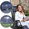 thumbnail image 6 of Zero Gravity Chairs Set of 2, Folding Outdoor Lounge Recliner with Side Tray & Adjustable Pillow, Heavy Duty Portable Lawn Chairs for Patio, Pool, Backyard, Blue, 6 of 8
