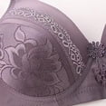 thumbnail image 3 of Gymayou Thin Wireless Bra for Women No Underwire Anti-Sagging Full Figure Bra Breathable Lace Side Support Bras Grey 38, 3 of 8