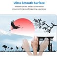 thumbnail image 5 of Japanese Large Mouse Pad, Waterproof Extended Gaming Mousepad with Mount Fuji, Big Long Non-Slip Desktop Mouse Mat for Laptop, Keyboard, Computer for Decor Women Office, (Blue Sky, XL 31.5*11.8 in), 5 of 6