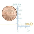 thumbnail image 2 of JewelStop 14k Solid Yellow Gold 0.5 Mm Cable Chain Necklace 18" Spring Ring Clasp, 2 of 5