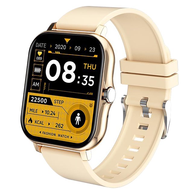 Advanced Smart Watch with Large 183 Inch Display for Fitness Tracking and Heart Rate with Phone Call Functionality