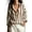 Button down shirt Brown, variant on Striped Button Down Shirts for Women Long Sleeve Cotton Linen Collared Button Up Casual Blouses Oversized Tops with Pocket Grey XXL