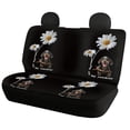 thumbnail image 2 of FOR U DESIGNS Dachshund Daisy Print Automotive Seat Cover You Are My Sunshine Front Seats Back Seat Covers Comfortable Split Bench Rear Seat Universal Fit for Vehicles Trucks and SUVs, 2 of 7