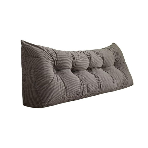 College Dormitory Wear-Resistant Skin-Friendly Corduroy Wedge Headboard Pillow, Ergonomic Support For Shoulders Back Lumbar For All-Day Comfort, Multi-Purpose Use As