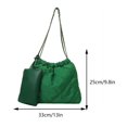 thumbnail image 2 of Bolso Mano Acolchado para Mujer Bolso Hombro Bolso Informal Con Monedero (verde), 2 of 9