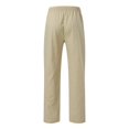 thumbnail image 2 of Eashery Men Pants Slim Fit Flat Front Slim Straight Pant Lounge Jogger Pants Work Pants for Men (Beige,Medium), 2 of 4