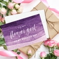thumbnail image 4 of Koyal Wholesale Wedding Day Gift Cards Set with Envelopes Set of 12, Purple Ombre Watercolor, 4 of 5