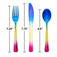 thumbnail image 7 of Rainbow Plastic Disposable Cutlery 24 Count New by Way to Celebrate, 7 of 7