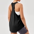 thumbnail image 4 of Womens Racerback Tank Tops Sleeveless Athletic Tank Tops Scoop Neck Camisole Tennis Yoga Athletic Running Shirts Oversized Gym Clothes, 4 of 6
