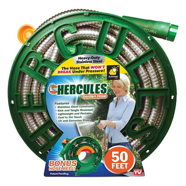 Hercules Garden Hose 6489033 As Seen On Tv 0 75 In Dia X 50 Ft Garden Hose Amp Reel Kink Resistant Walmart Canada