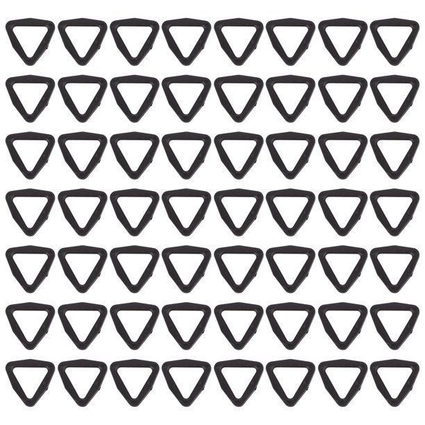100pcs cinturón de cinturón de plástico triángulo botones bolsos botones ropa accesorio