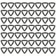 thumbnail image 1 of 100pcs cinturón de cinturón de plástico triángulo botones bolsos botones ropa accesorio, 1 of 6