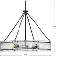 thumbnail image 2 of Progress Lighting - Rivera - 6 Light Chandelier In Modern Style-24 Inches Tall, 2 of 14