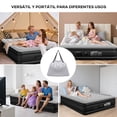 thumbnail image 2 of HEEDU Colch&oacute;n de Aire Queen con Bomba de Aire El&eacute;ctrica Recargable Incorporada, 2 Almohada Inflable, Dise&ntilde;o Herm&eacute;tico con Inflado y Desinflado R&aacute;, 2 of 7