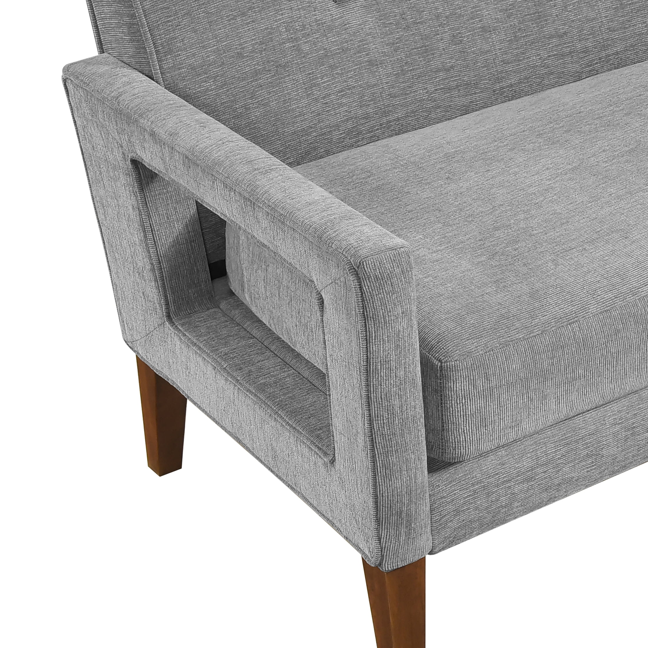 OakvillePark Vanton Chenille Loveseat, Gray