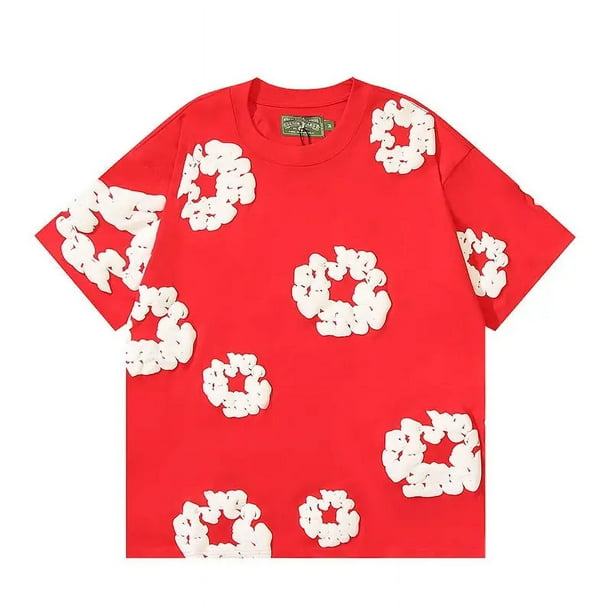 Denim Tears ラガーシャツ DENIM TEARS New Fashion Men's Women's Same Kapok Foam Printing