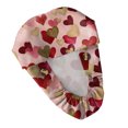 thumbnail image 5 of Fgvctg Scrub Hats For Women Long Hair Head Covering Valentine's Day Love Heart Print Tie Back Adjustable One Size Romantic Date Night Scrub Caps Deep Red, 5 of 5
