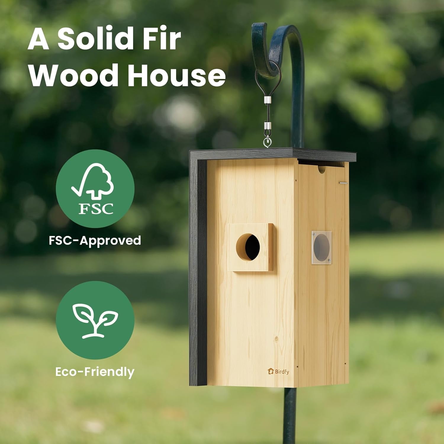 Birdfy Smart Bird Houses With 1080P HD Bird Feeder Camera, Perfect Viewing Bird Nesting and Hatching, Gift for Bird Lover