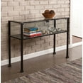 Showcase Terrarium Console Table, Black