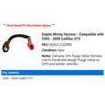 thumbnail image 2 of Engine Wiring Harness - Compatible with 2005 - 2008 Cadillac STS 2006 2007, 2 of 2