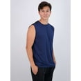 thumbnail image 2 of Real Essentials 3 & 5 Pack: Men's Dry-Fit Active Muscle Tank Top - Standard and Big & Tall Sizes (S-5XLT), 2 of 7