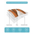 thumbnail image 5 of Quilts Twin Size, Burnt Orange White Moire Soft Comforter Bedding Set for Bed, Modern Abstract Art Lightweight Quilted Bedspread with Pillow Cover(2 Pieces) for All Season, 68x86 Inch, 5 of 6