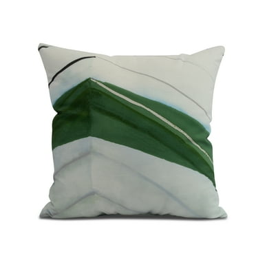 Simply Daisy, 26 x 26 inch, Boat Bow Left, Geometric Print Pillow, Green