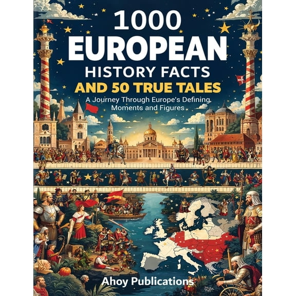 1000 European History Facts and 50 True Tales: A Journey Through Europe's Defining Moments and Figures, (Paperback)