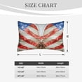 thumbnail image 5 of Haiem Pillowcase for Hair and Skin Queen - Patriotic Butterfly Floral Printed Soft Pillowcase with Envelope Closure-14"x20", 5 of 8