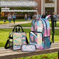 thumbnail image 2 of ZUXONGSY Strawberry Print 17" Clear Backpack for School, Girls Kids Transparent Bookbag Set, 3Pcs See Through Backpack with Lunch Box Pencil Case, 2 of 5