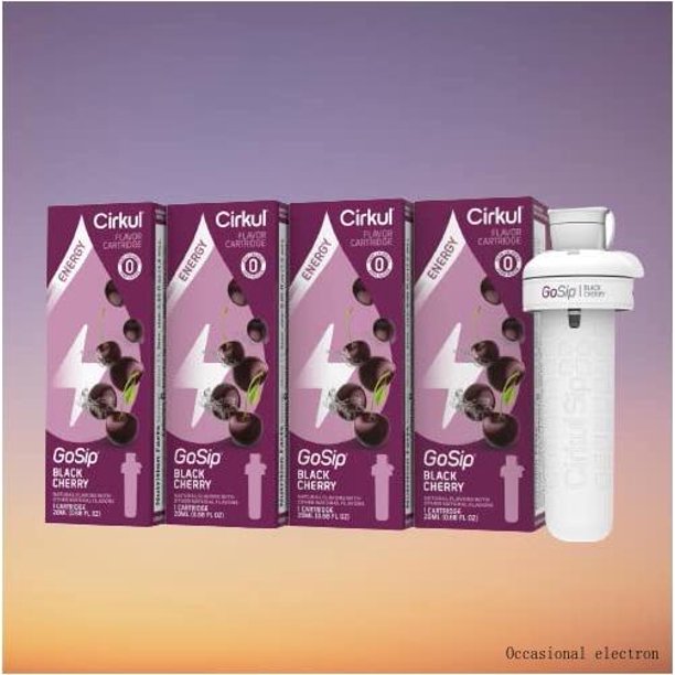 Cirkul Gosip Black Cherry Flavor Cartridge (4 Pack)