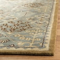 thumbnail image 3 of SAFAVIEH Antiquity Trafford Floral Geometric Wool Area Rug, Light Blue/Gold, 9'6" x 13'6", 3 of 9