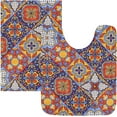 thumbnail image 3 of Coolnut Mexican Ceramic Anti-Slip Ultra Absorbent Durable Bath Rug with Rubber Backing,24"x16", 3 of 7