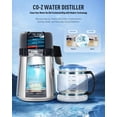 thumbnail image 2 of CO-Z 1750W Countertop Water Distiller with Dual Temperature Display Timer, 1.1 Gallon Distilled Water Machine with Glass Container, 4L 304 Stainless Steel Distilled Water Maker for Home Office Travel, 2 of 8