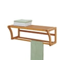 thumbnail image 4 of Organize It All Bamboo Wall Mounted Shelf with Towel Bar, 4 of 7
