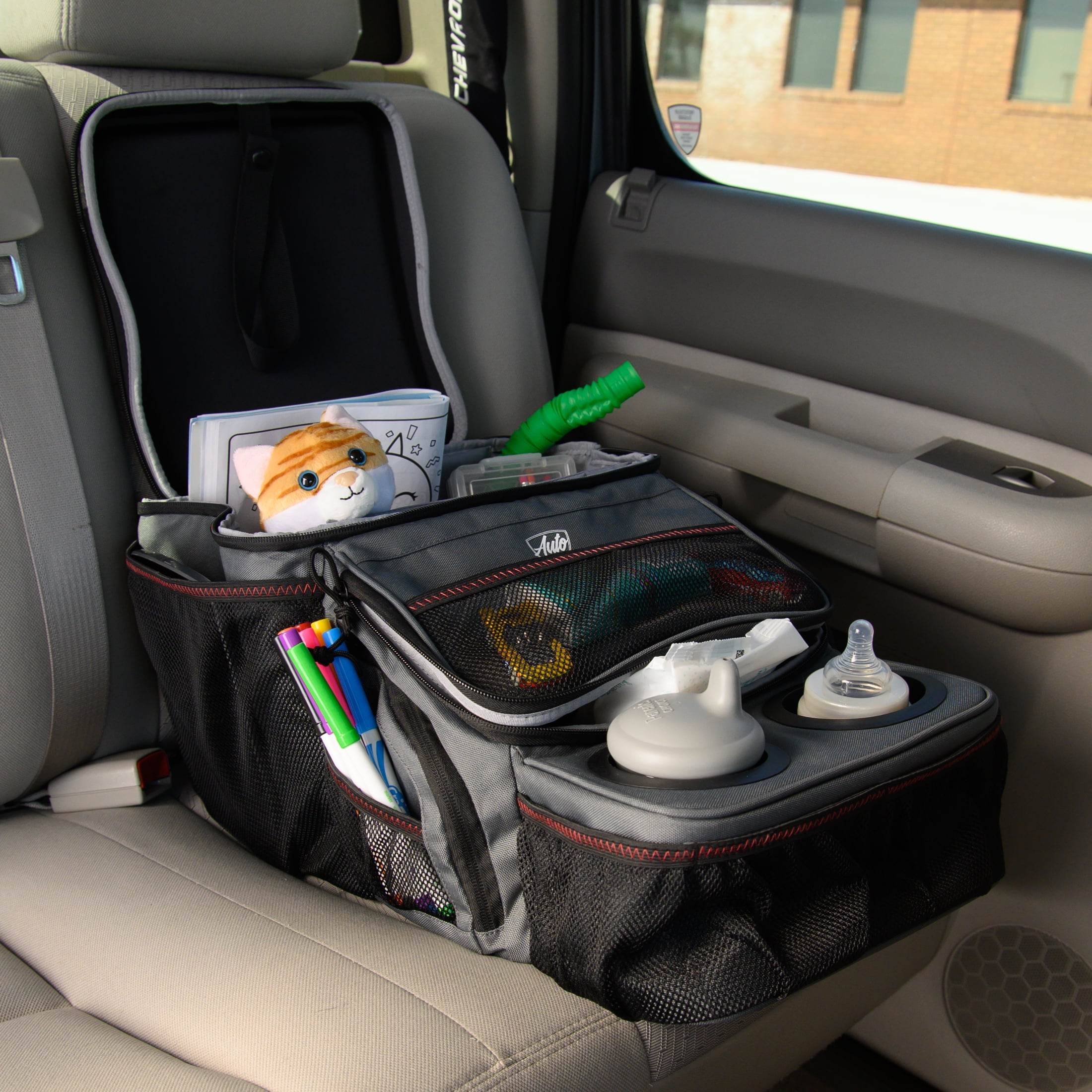 Black/Grey Style Driven Car Backseat Organizer