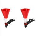thumbnail image 2 of 2X Car Universal Engine Oil Funnel Oil Funnel Adjustable Oil Funnel Adapters Spill Proof Oil Filter Tool Set,2 x Funnel with regulator,Red, 2 of 5