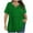 Green, variant on Busydd Plus Size Womens Tops XL-5XL Casual Solid Color Going Out Tops for Women Trendy Short Sleeve V Neck Spring Summer Tops Comfy Oversized T Shirts