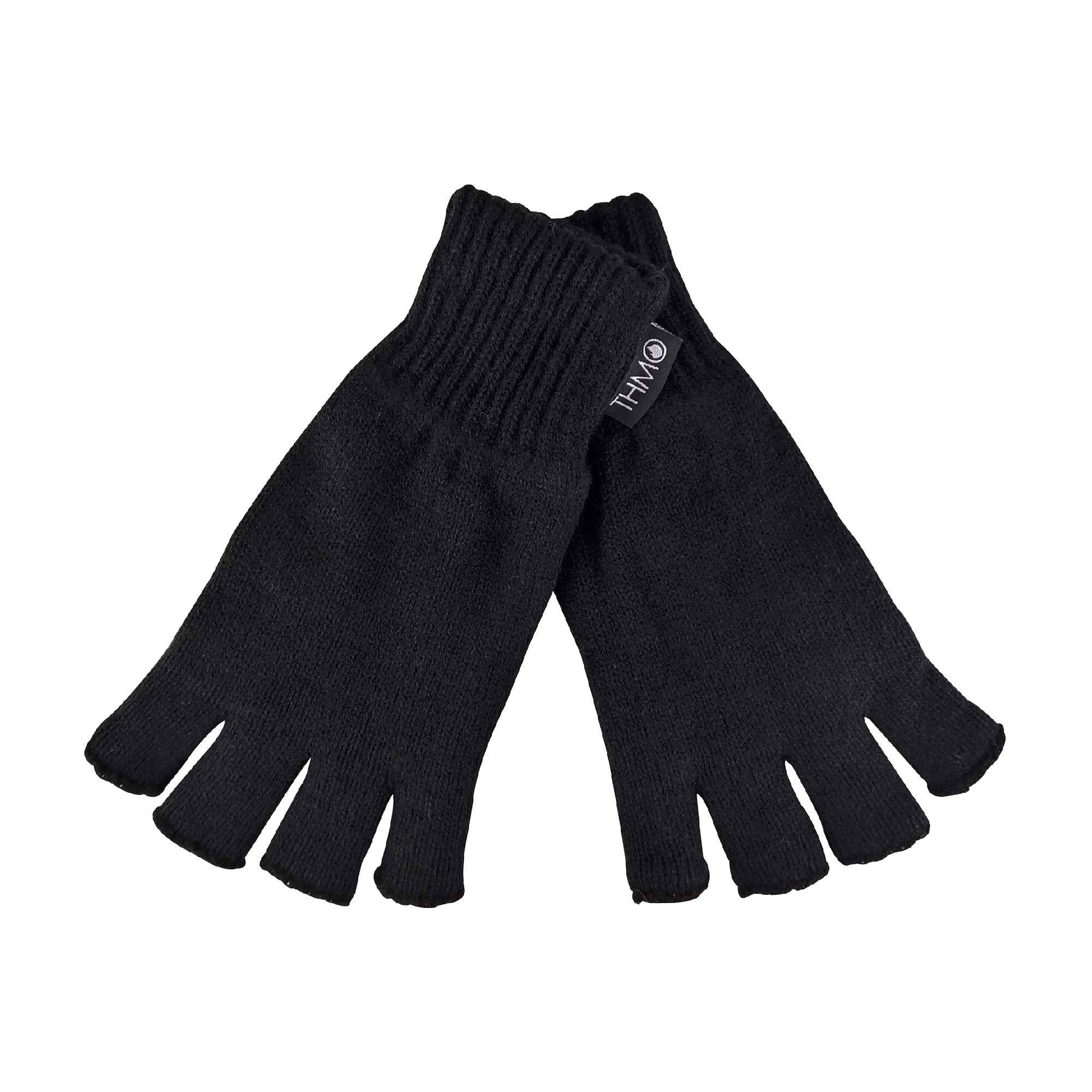 Ladies Thermal Fingerless Gloves THMO Winter Fleece Lined Soft