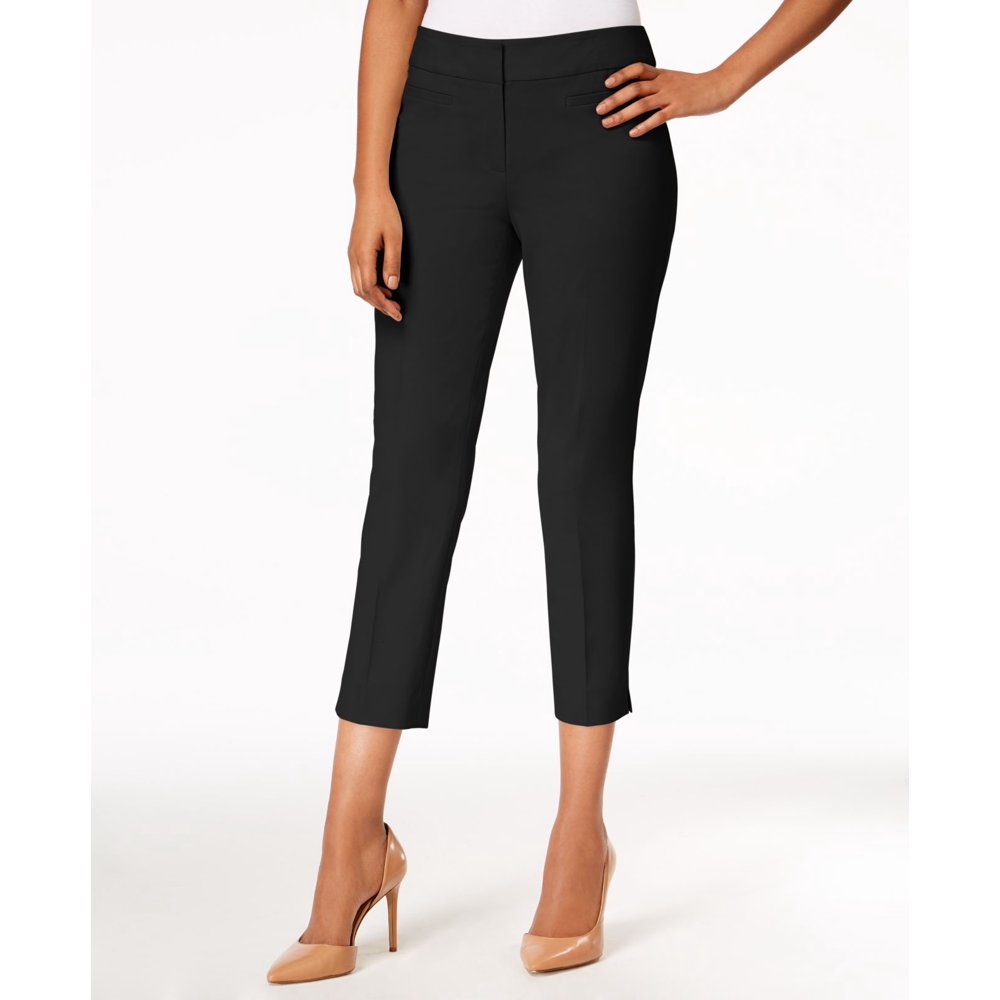 Nine West Womens Pants Dress MidRise SlimLeg Stretch 2 Walmart