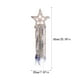 thumbnail image 3 of Bearachild Decoración de pared artesanal, colgantes Artware en forma de estrella para el hogar, diseño de escena interior calado, decoraciones colgantes, Decoración del hogar gris claro Bearachild HA060793-01B, 3 of 6