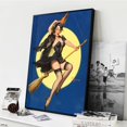 thumbnail image 4 of Gil Elvgren-Póster Artístico impreso, imagen de pared de bruja de Halloween, pintura de lienzo de mujer Sexy, decoración de brujería, 4 of 4